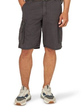 Men's Lee Wyoming Cargo Shorts in Gray, 11" Inseam Size 34